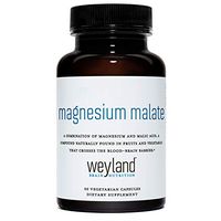 Weyland Brain Nutrition: Magnesium Malate (60 Count), 60 Vegetarian Capsules, Supports Natural Energy Production and Healthy Nervous Function