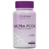 Crown Fertility Ultra PCOS. Female Fertility Supplement Vitamin to Relieve Symptoms of PCOS and Help Aid Hormones- 60 Capsules (30-Day Supply - Packaging May Vary