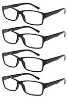 Reading Glasses 4 Pack Comfort Spring Hinge Quality Readers for Men and Women +2.75