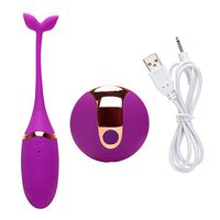 Yhua Female USB Charging Wireless Remote Control Bullet E'g'g Bod'y to-ol - Purple