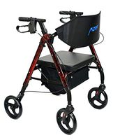 MOBB Healthcare Aluminum Lightweight Rollators - 6" Wheels (Red)