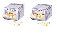 AccuChek SAFE-T PRO UNO 200 Lancets (Single Use Disposal Most Hygenic Lancets) (2 Pack - 200 Lancets)