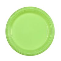 Party Dimensions 80573 15 Count Plastic Plate, 7-Inch, Lime Green