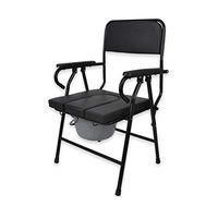 RPMDM Disabled Patient Toilet Chair Multi-Function Folding Toilet Chair Walker
