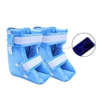 Foot Pillow Heel Cushion Protectors, Ankle Support Pillow for Decubitus Bed Sores Pressure Sores, 1pair,Blue