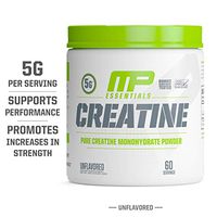 MP Essentials Micronized Creatine, Ultra-Pure 100% Creatine Monohydrate Powder, Muscle-Building, Protein Creatine Powder, Creatine Monohydrate Powder, 300 g, 60 Servings