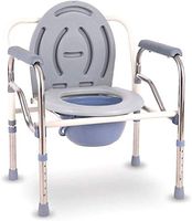 Toilet Seat, Foldable, Reinforced Squatting Pan, Toilet Stool Elderly Toilet Seat Household Stainless Steel Mobile Pregnant Women Disabled Toilet Stool Bearing Portable Seat