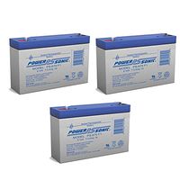 Powersonic 6V 7Ah Replacement MK ES7-6 Wheelchair Battery (6V, 7.2AH) - 3 Pack
