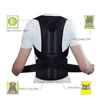 ZSZBACE Breathable Back Support and Lumbar Lower Back Brace Provides Back Pain Relief - Keep Your Spine Safe and Adjustable Belt (L: Waist Length fits 35.4-41.3", Black)