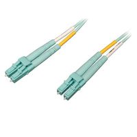 CERTICABLE 1 METER - 3.28 FEET DUPLEX 10GB 100GB OM4 AQUA LC-LC FIBER OPTIC CABLE 50/125 50um MADE WITH CORNING CLEARCURVE FIBER