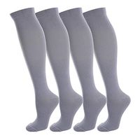 NOVAYARD Compression Socks for Women and Men Support Graduated 15-20 mmHg Medias De Compresion Mujer(4 Pairs)