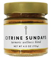 Citrine Sundays Turmeric Wellness Blend - Instant Golden Milk Latte, Tonics, Sugar-Free, Dairy-Free, Vegan, Anti-Inflammatory, Antioxidant, Adaptogen Powder