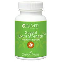 Guggal Extra Strength, Amazing Ayurvedic Metabolic Support Dietary Supplement, 60 capsules, by RUVED, manufactured by Ayush Herbs