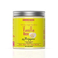 100% Pure SHEA Vanilla + Rose Whipped Body Butter Vegan Skincare Healing Body Cream