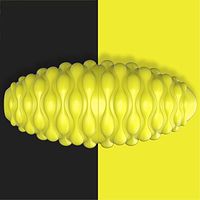 Massage Ball,Electric Fascia Ball Foam Shaft Hand Vibration Peanut Plantar Shock Deep Muscle Relaxer Stovepipe (Color : Yellow)