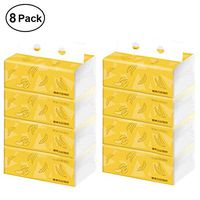 Coolcycling 8PCS Toilet Paper Towels Organic Bamboo Toilet Paper, All Natural Eco Friendly Bath Tissue Multi-Fold Table Kitchen Towel