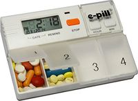 e-Pill MedGlider 4 Alarm Daily Pillbox Organizer Timer