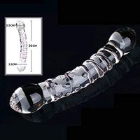 Unique Double Sided Ended Glass Quite Smooth Mini Small Clear Glass Stick for Women Men Female Male Beginners MKIF2