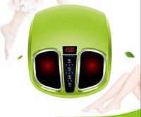 Electric Foot Massager Comfortable Acupressure Massage Foot Massage Machine Heating Equipment and airbag Foot Massager,Green