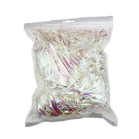 200 Grams Sparkly Iridescent Film PP Hamper Shreds & Strands Shredded Crinkle Confetti for DIY Gift Wrapping & Basket Filling