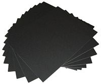 100 8x10 UNCUT mat matboard BLACK Color