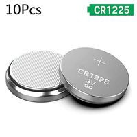 10 Pack CR1225 Lithium Battery, CR1225 3V Lithium Coin Cell Battery for Watch Car Key Toy Remote LCD Digital Thermometer Blood Glucose Meters Cholesterol Testing Meters LED Lights