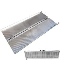 Simply-Me Folding Wheelchair Ramp 5 Ft Loading Ramp,Aluminum Alloy Threshold Ramp for Home Steps Stairs,Pet,Scooter,Bike,with Carrying Handle