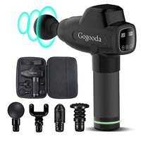 Massage Gun, Professional Handheld Deep Tissue Muscle Massage Gun, Cordless Vibration Percussive Massage Device with Portable Case Helps Relieve Muscle Soreness and Stiffness for Athletes (Black)