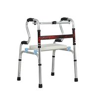 MYLW Folding Walker Aluminum Walker Height Adjustable for The Seniors Limited Mobility with Disabled,Push Button Close