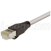 L-com TRD Shielded Cat 6 Cable (Gray, 10ft)