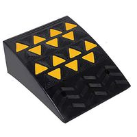 7.5 inch Rise Threshold Ramp,Heavy Duty Non-Slip Curb Ramp Threshold Curbside Bridge Rubber Kerb Ramp for Car Vehicle Motorbike Wheelchair, 15.7 x 19.7 x 7.5in