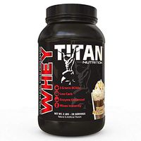 Titan WHEY Premium Whey Protein Powder for Improved Muscle Recovery with 23 Grams of Clean Whey Protein |BCAA and Digestive Enzymes| (2lb, Toffee Machiato)