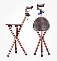 YFJL Sport Seat Walking Stick and Seat Combination Cane Seat Four-Legged Chair Cane Elderly Light with Rubber Abduction,A