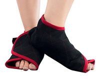 Bluestone Hot or Cold Foot Wrap- Microwaveable or Freezable Pad for Pain Relief - Heat or Cooling Therapy with Natural Buckwheat Filling