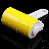 EWRTM Sticky Roller Household Cleaning Tools & Accessories Washable Home Sheet Pet Hair Dust Remover Clothes Cleaning Sticky Lint Roller - Yellow