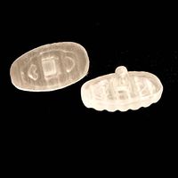 LMP Optical® Premium Grade Soft Silicone Rigid 13MM Oval Nose Pads for Eyeglasses Universal Screw in (1)