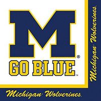 Michigan Wolverines Party Bundle Lunch Napkins (60)