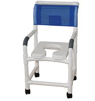 MJM International 118-5HD-FF-SSDE Shower Chair 18 in.