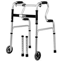 Standard Walkers Walking Aid Walking Stick Folding Walking Training Rehabilitation Equipment Walker Multifunctional Aluminum Walker Walking Frames