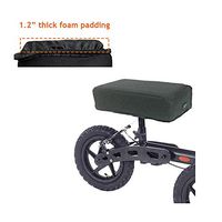Knee Scooter Pad Cushion Cover Walker Platform Knee Padding for Adults Broken Foot Leg Medical Knee Scooter Accessories Pillow Seat Foam Pad - Improve Comfort (Black)