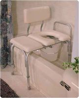 Carex Padded Transfer Bench With Commode