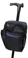 Cane Buddy - Secure Pouch Easily and Safely Attaches to Cane, Walker, Crutches and Wheel Chairs, American Made (Navy Blue)