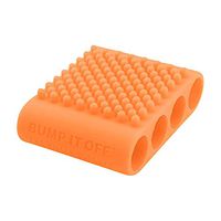 Bump It Off Silicone Cleaning Scrubber Brush for Fabric, Kitchen, Pets, Body, Beauty | Orange