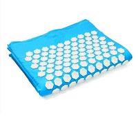 Yoga Mat Lotus Acupressure Mat Fitness Cushion Massager Relieves Stress Back Neck Pain Relaxation Tension Release,Sky Blue