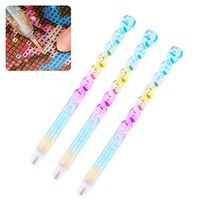 AGAWA 3 Pcs DIY Diamond Painting Drill Point Pen Tools Diamond Painting Cross Stitch DIY Crafts Sewing Embroidery Tool AccessoriesColorful