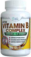 Super B Complex Vitamins (100-Count) - All B Vitamin High Potency Capsules Reduce Stress More Energy Plus Sustained Release Pure B-Complex