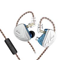 KZ AS16 16 Units Earbuds Balanced Armature Headphones Noise Reduction Extra Bass Sports in Ear Earphone (with Mic, Blue)