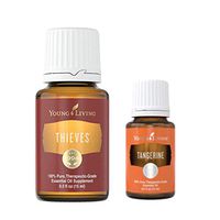 Thieves Essential Oil and Tangerine Essential Oil Set (2 Pack)