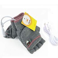 USB Heated Gloves Laptop USB Powered Knitting Wool Hand Gloves Half&Full Finger for Winter Keep Warm Safety Best Winter Gift Choice (Women's GS91)