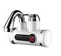 Electric Tankless Hot Water Heater Faucet,110V 3000W instant Hot water system With ABS Engineering Plastics and LED Digital Display for Fast Getting Hot water in 3 sec (Lateral Inflow)